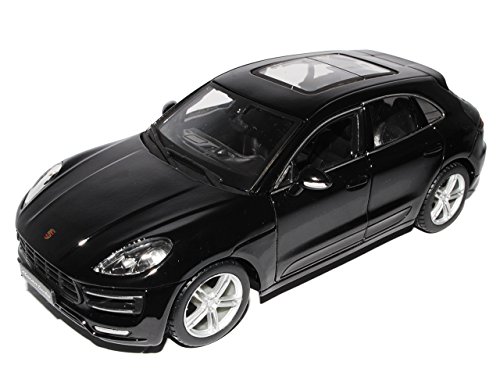 Bburago Porsche Macan Turbo Schwarz Ab 2014 1/24 Modell Auto von Bburago