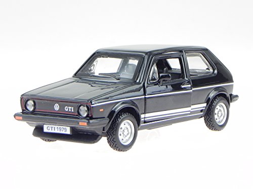 Bburago VW Golf 1 GTI schwarz Modellauto 43205 1:32 von Bburago