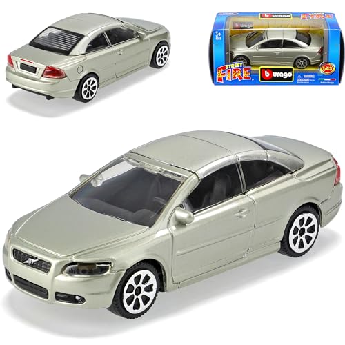 Bburago Volvo C70 C 70 Coupe Silber Beige 1/43 Burago Modell Auto Modellauto von Bburago