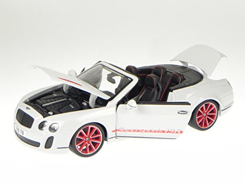 Bentley Continental Supersports Cabrio weiss Modellauto Bburago 1:18 von Bburago