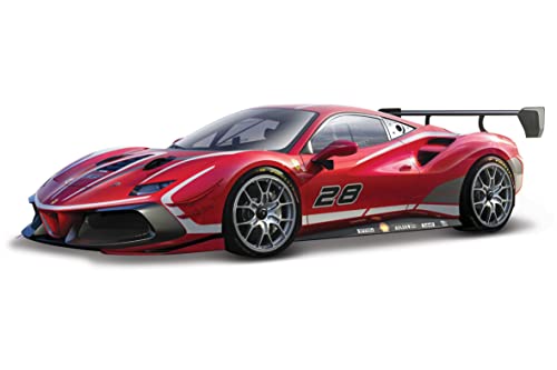 Burago- May Cheong GROUP-BBURAGO-1/43 Ferrari Racing 488 Challenge Evo 2020-Rot Fahrzeug für Kinder ab 3 Jahren 36309, 36309, Rot von Bburago