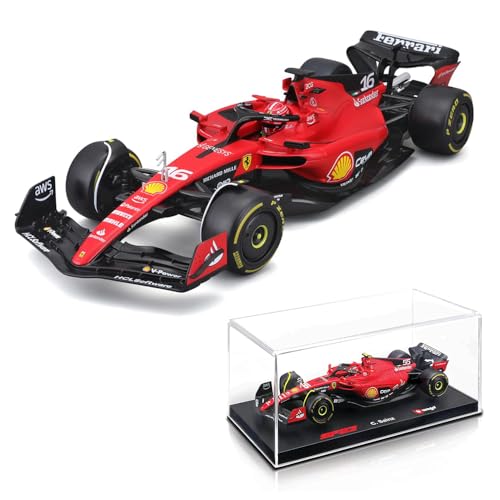 Bburago Ferrari SF-23 Charles Leclerc Nr 16 Saison 2023 Formel 1 F1 - Maßstab 1/24 23cm Modell Auto DieCast 18-26808-16 von Bburago