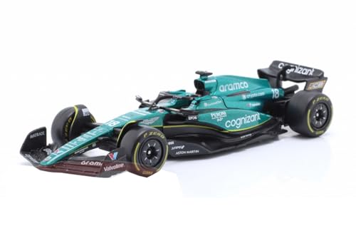 Formel 1 Aston Martin F1 Team AMR23 - L. STROLL Nr. 18 Saison 2023 - Maßstab 1:43 12cm - BBurago 38090 von Bburago