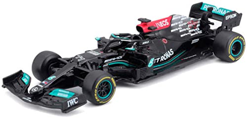 Bburago B18-38058B 1:43 F1 Mercedes AMG W12 E-Performance mit Helm-Flaschen, Verschiedene Designs und Farben von Bburago