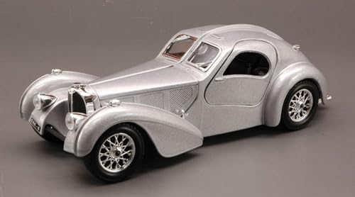 Scale Modell KOMPATIBEL MIT Bugatti Atlantic 1936 Silver 1:24 BURAGO BU22092S von Bburago