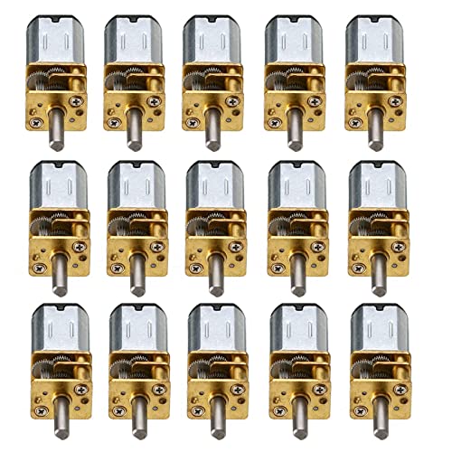 Bcowtte 20Pc 30RPM N20 Micro-Speed Getriebemotor DC 6V Untersetzungsgetriebemotoren mit Metallgetriebe Rad von Bcowtte