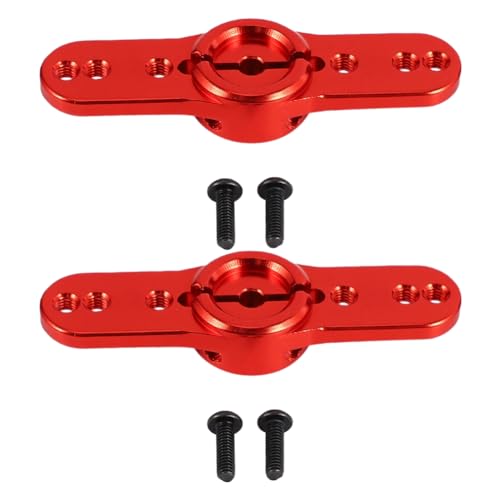 Bcowtte 2X Metall 15T Servo Horn 15 Zahnlenkung Servo Arm für 1/5 RC Kletter Auto Benzin/Elektrizität Rot von Bcowtte