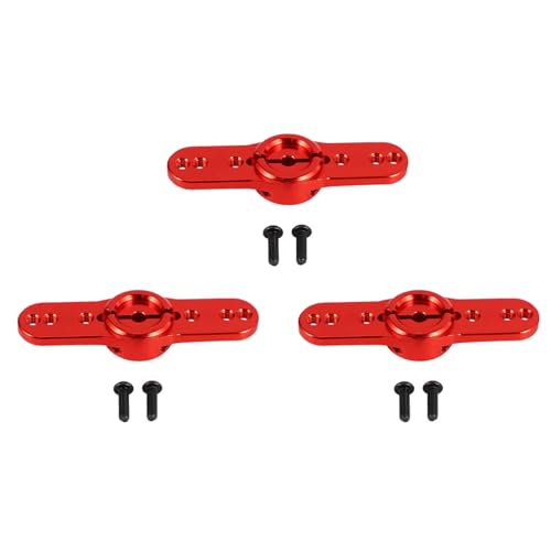 Bcowtte 3 x Servocylinder 15T aus Metall 15 Lenkservo für 1/5 RC Auto Klettern/Elektrizität rot von Bcowtte