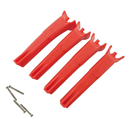 Bcowtte 4 Stück/Set Dreibein-Landzug-Drohne für X4 H502S H502E RC Drohne Ersatzteile Rot von Bcowtte