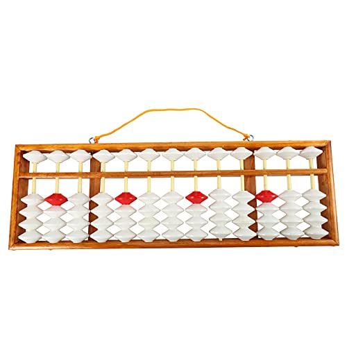 Bcowtte Abacus Chinesischer Abakus Mathematischer Bildungslehrer Taschenrechner Hängender Abakus Lehrabakus 58 x 19 cm für Lehrer von Bcowtte