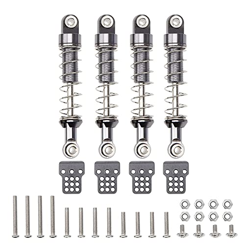 Bcowtte Stoßdämpfer aus Metall, 4 Stück, mit Sitzhalterung für Auto-Upgrade MN D90 MN-90 MN99S C14 C24 RC, 4 Stück von Bcowtte