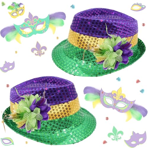 Bdecoll St. Patricks Party Hat Set,Grün Irish Acessories Shamrock Kostüm Zubehör Für Irish, Saint Patrick Day,Karneval Kostümparty (Mardi Gras) von Bdecoll