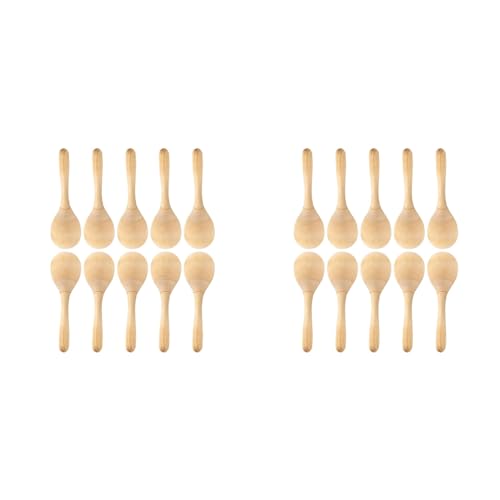 Bdfhjln Maracas Hand Percussion Rasseln DIY Holz Maracas mit knackigem Schlag Sound für Musik Party Favors 20 Stück Bdfhjln Maracas Hand Percussion Rasseln DIY Holz Maracas mit knackigem Schlag Sound für Musik Party Favors 20 Stück von Bdfhjln