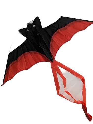 Bdt Einleiner, Kite, Drachen, *Vampir* inkl. 50m Leine, 90x40cm + 3m Schweif von Bdt