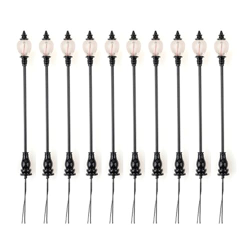 Bdukbduk 10 Stück Moos-Mikrolandschafts-Ornamentlampe, Architektonisches Sandtischmodell, Wandlampe, G-Typ, Gartenlampe, Langlebig, Einfach zu Bedienen von Bdukbduk