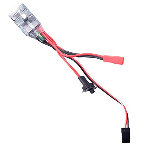 Bdukbduk 10A ESC GebüRstete Geschwindigkeit ​​Controller für 1/12 1/16 1/18 1/24 1/28 RC Auto Crawler C24 B16 B24 B36 K989 RC Boot von Bdukbduk