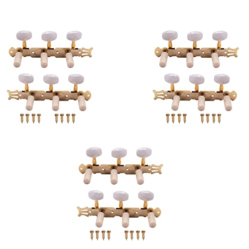 Bdukbduk 3 Satz Stimmschlüssel für Konzertgitarre Wirbel Mechanische Köpfe Stimmgerät von Bdukbduk