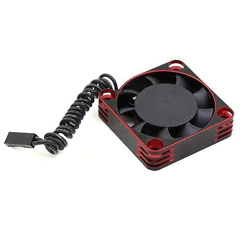 Bdukbduk Metal Shell 5010 ESC Motor 50X50X10mm Kühlgebläse Hoher Geschwindigkeit Heat Dissipation Fan Cooler für RC Auto Ersatzteile in Rot von Bdukbduk