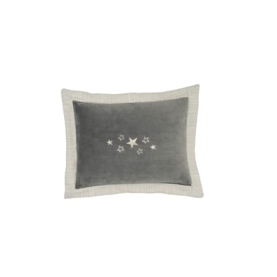 Be Be 's Collection Kuschelkissen Sternchen Grau 30x40 cm von Be Be&#039s Collection