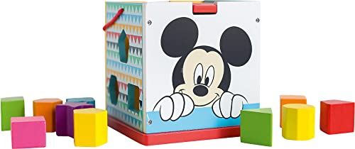 Be Imex TY006 12-teiliges MDFPly Holzblock-Spielzeug-Set, 15,5 x 15,5 x 16 cm, Mehrfarbig von Be Imex