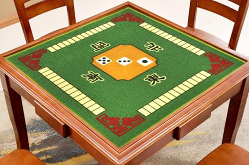 BeLongsYou Mahjong Tischtuch 30.7in quadratische Form Majiang Mat Board Room Mahjong Pad Anti-Rutsch-Desktop-Kissen für Spiele verwenden Nähen Zubehör,Grün von BeLongsYou