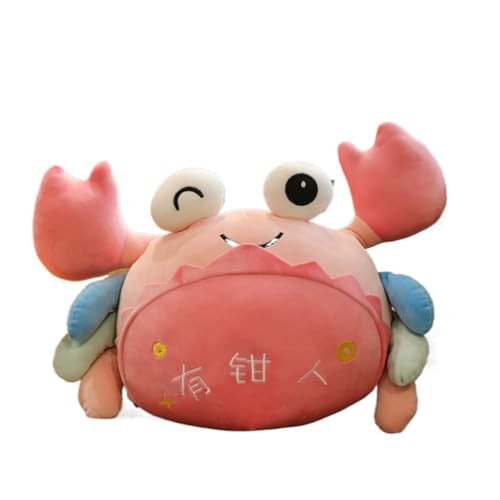 BeNtLi Crab Plush Toy-Crab doll-Cartoon Crab Toy-Soft Animal Pillow (40cm) (Rosa) von BeNtLi