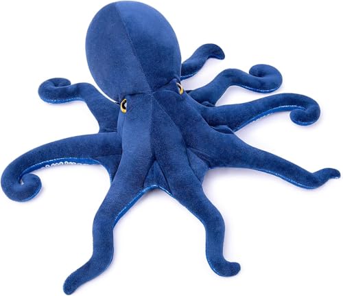 BeNtLi Oktopus-Plüschtier – supersüßes Oktopus-Plüsch-Spaßspielzeug-Geschenk – weiche Plüschpuppe – interaktives Geschenk für Kinder (45 cm) (blau) von BeNtLi