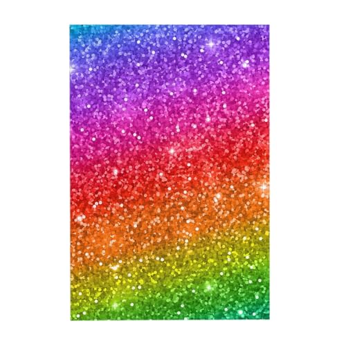 Puzzles, Holzpuzzles Erwachsene Unzip Puzzle 300 Teile Bilderpuzzle, Bunter Glitzer von BeNtli