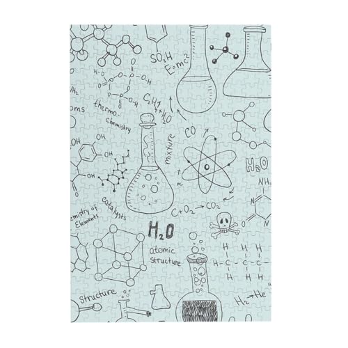 Puzzles, Holzpuzzles Erwachsene Unzip Puzzle 300 Teile Bilderpuzzle, Chemie Druck gedruckt von BeNtli