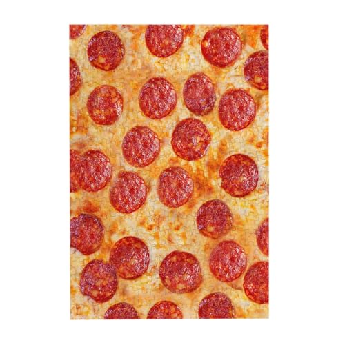 Puzzles, Holzpuzzles Erwachsene Unzip Puzzle 300 Teile Bilderpuzzle, Pizza Peperoni 3D-Modell von BeNtli