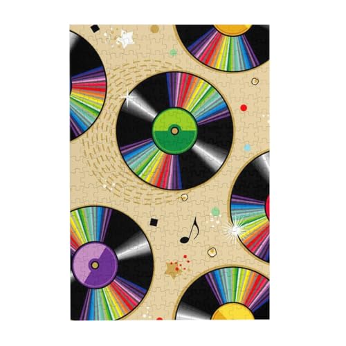 Puzzles, Holzpuzzles Erwachsene Unzip Puzzle 300 Teile Bilderpuzzle, Schallplatten von BeNtli