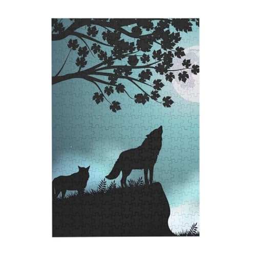 Puzzles, Holzpuzzles Erwachsene Unzip Puzzle 300 Teile Bilderpuzzle, Wolf von BeNtli