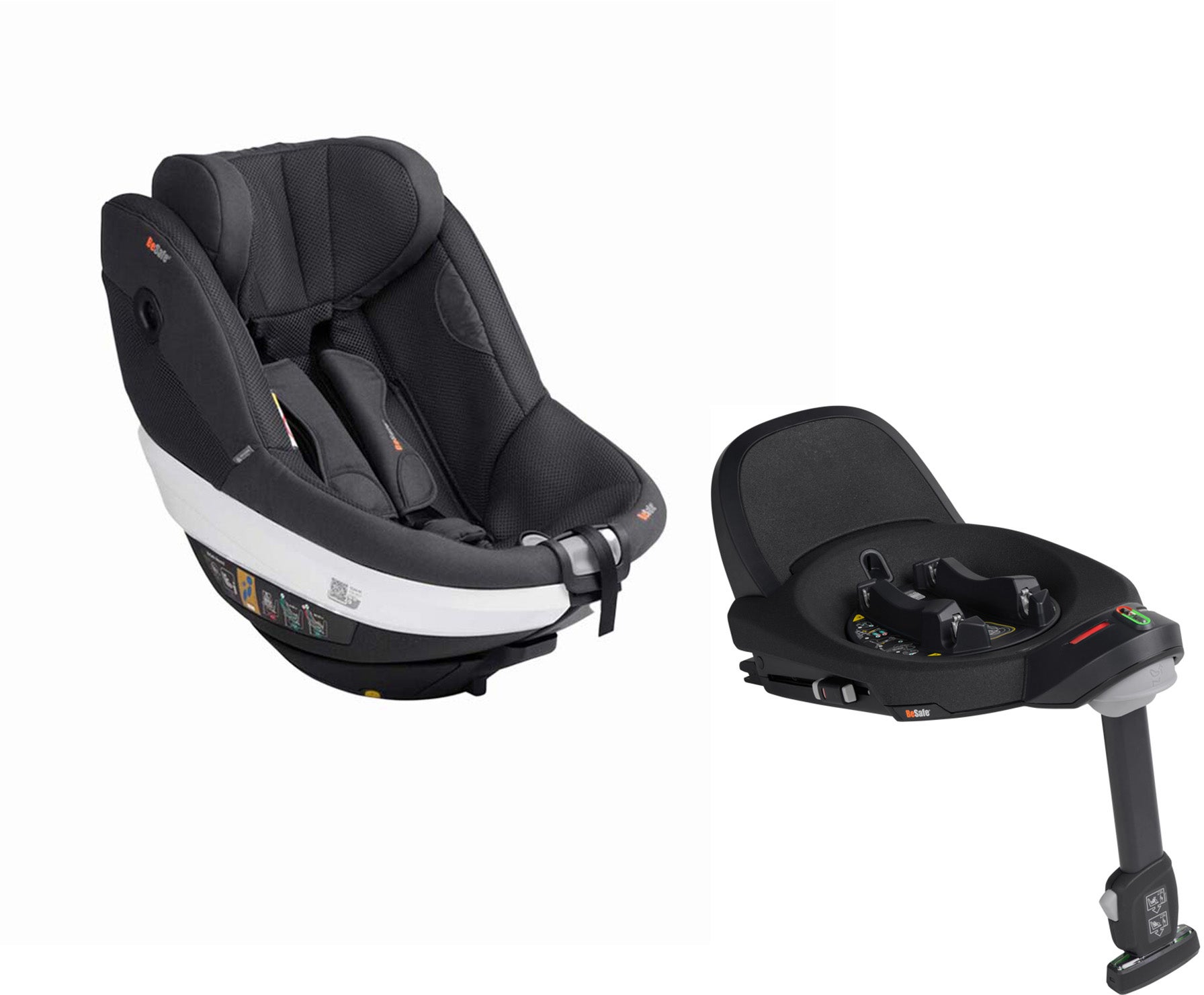 BeSafe Beyond 360 Kindersitz inkl. Basis, Anthracite Mesh von BeSafe