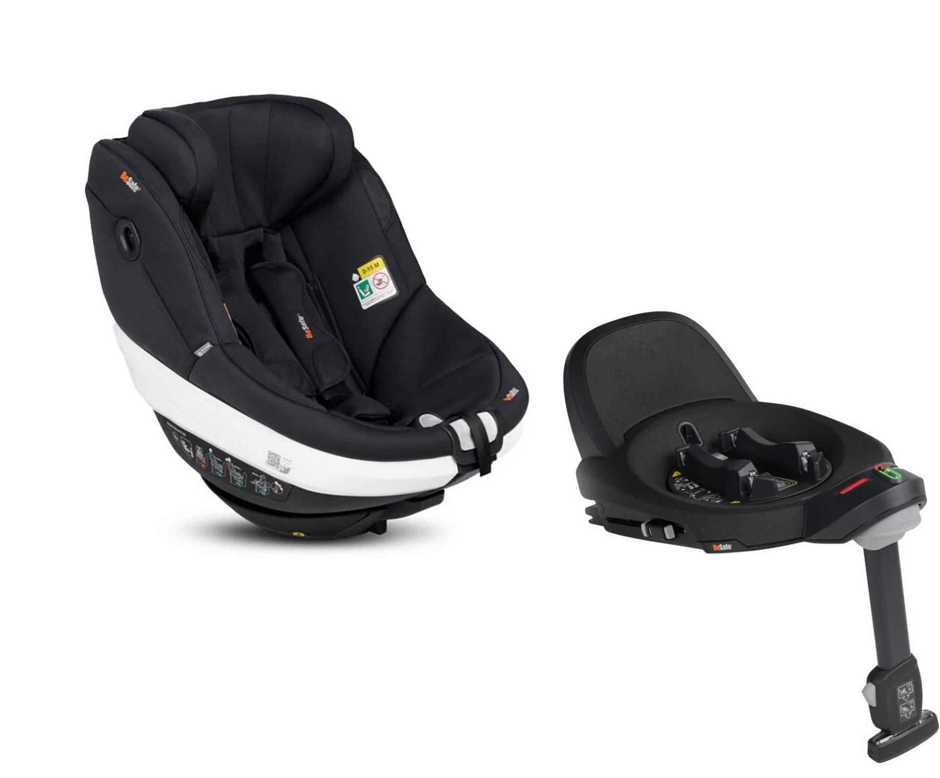 BeSafe Beyond 360 Kindersitz inkl. Basis, Black Soft Breeze von BeSafe