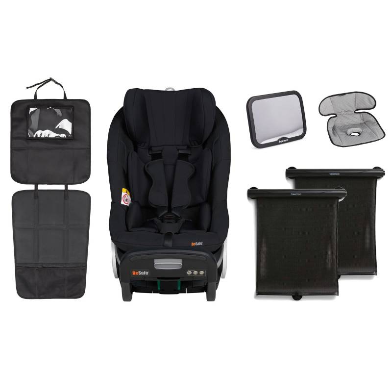 BeSafe Stretch Kindersitz inkl. Beemoo Zubehörpaket, Fresh Black Cab von BeSafe