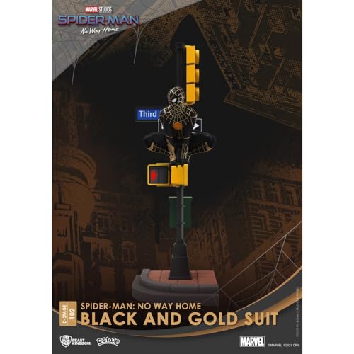 Beast Kingdom - Spider-Man No Way Home DS-102 Schwarz & Gold Suit 6 Statue von Beast Kingdom