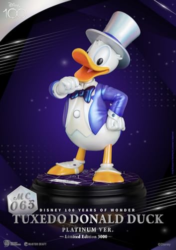 Beast Kingdom Toys Disney 100th Figur Master Craft Tuxedo Donald Duck (Platinum Ver.) von Beast Kingdom