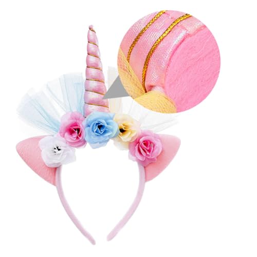 Beatifufu 1 Stück Einhorn Stirnband Kinder Stirnbänder Mädchen Schöner Haarreifen Haarreifen Kinder Kopfschmuck Kiemen Haarband Einhorn Stirnband Für Mädchen Einhorn Haarreifen von Beatifufu