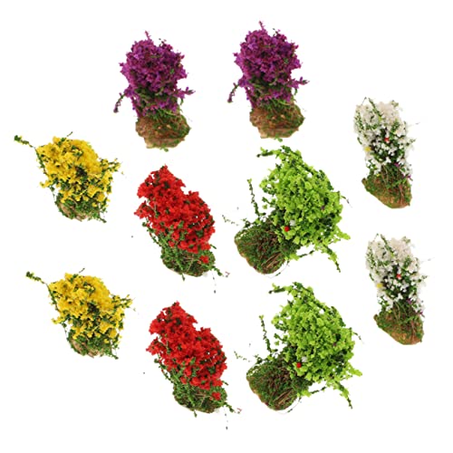 Beatifufu 10pcs Gefälschte Gras Set Miniatur Landschaft Für Garten Zug Modelle Realistische Statische Für Diorama von Beatifufu