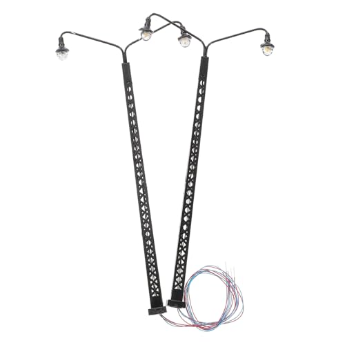 Beatifufu 2 Stück Warmgelbes Licht Modellbahn Zubehör für DIY Landschaftsdekoration und Sandtisch Gestaltung Beatifufu 2 Stück Warmgelbes Licht Modellbahn Zubehör für DIY Landschaftsdekoration und Sandtisch Gestaltung von Beatifufu