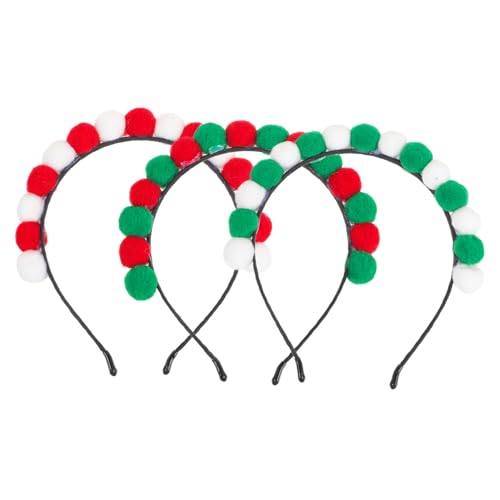 Beatifufu 3St weihnachts haarreifen stirnband weihnachten Weihnachtszeit Haarschmuck Weihnachtsfeier Haarband Gefälligkeiten für Weihnachtsfeiern Weihnachtsstirnbänder Plastik von Beatifufu