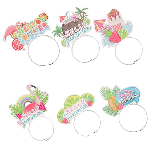 Beatifufu 6 Stk Hawaiianisches Stirnband Kopfbedeckungen Für Strandpartys Hawaiianische Partydekoration Stirnbänder Für Kinder Hawaiianische Partygeschenke Tropisches Blumenstirnband Plastik von Beatifufu