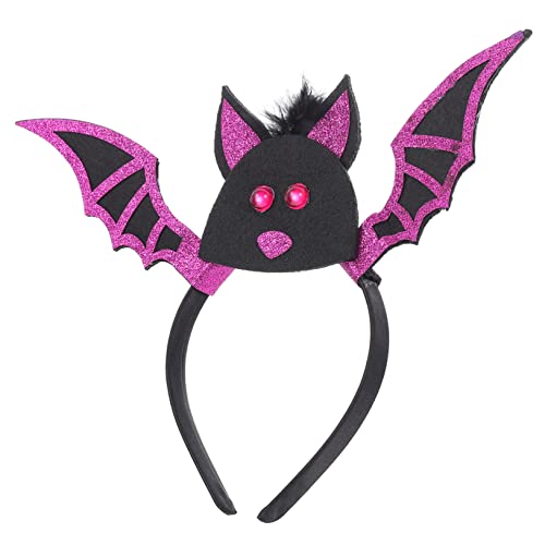 Beatifufu Fledermaus Stirnband Kostüm Fledermaus Kopfbedeckung Accessoires für Haare halloween kinder halloween mitgebsel kinder haarschmuck Haarband einzigartige Haardekoration Plastik von Beatifufu