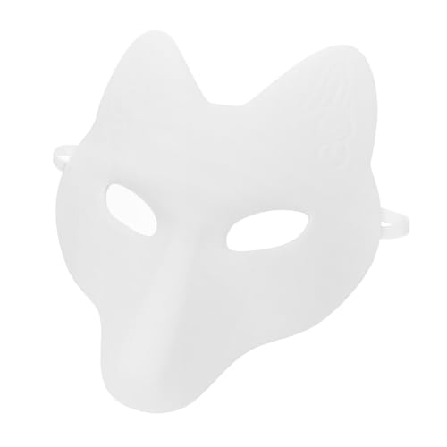 Beatifufu Leere Damenmaske Für Halloween DIY PU Maske Für Maskerade Kostümpartys Und Cosplay Zubehör Vielseitige Unbemalte Maske Für Kreative Gestaltung von Beatifufu