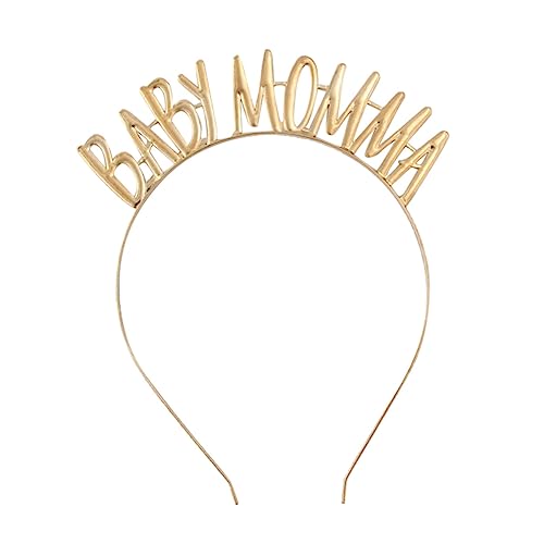 Beatifufu Mama Haarreifen partyartikel party sachen Golden Headband Special Focus Headband Creative Stirnband -Dusche-Kopfschmuck Partykostüm Kopfbedeckung aus von Beatifufu