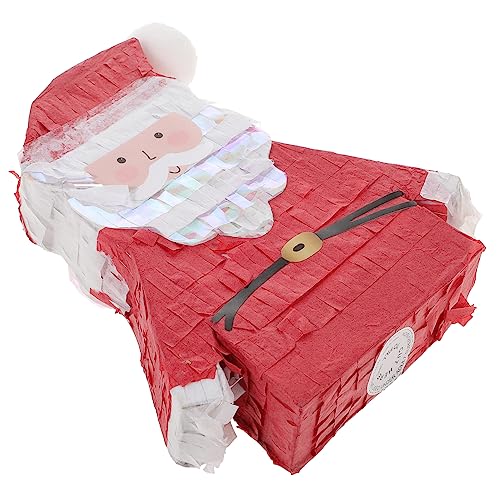 Beatifufu Weihnachtspinata Weihnachts-pinata Mini Zappelt Süßigkeiten Mini-dekor Weihnachts-kit Halloween-dekor Weihnachtsmann-partydekorationen Lumivine Weihnachtsmasse Lustig Papier Rot von Beatifufu