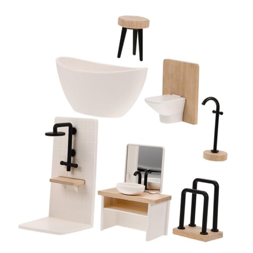 Beaupretty 1 Satz Dollhouse Miniatur Badezimmer Set Teilig Badewanne Dusche Waschbecken Toiletten und Zubehör Realistische Möbel für Puppenhaus Dekorationen und Sammler Beaupretty 1 Satz Dollhouse Miniatur Badezimmer Set Teilig Badewanne Dusche Waschbecken Toiletten und Zubehör Realistische Möbel für Puppenhaus Dekorationen und Sammler von Beaupretty