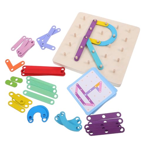 Beaupretty Geoboard aus Holz für Kinder Pädagogisches Spielzeug Lernspielzeug für Alphabet und Zahlen Montessori Spielzeug für Kleinkinder Kreatives Lernen Beaupretty Geoboard aus Holz für Kinder Pädagogisches Spielzeug Lernspielzeug für Alphabet und Zahlen Montessori Spielzeug für Kleinkinder Kreatives Lernen von Beaupretty