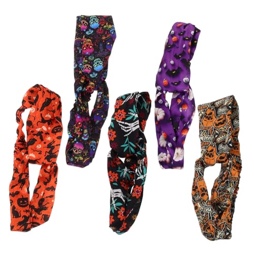 Beaupretty 10 Stk Halloween-Haarband Halloween-Kostümzubehör geknotetes Stirnband damen stirnbänder haarreif halloween haarreifen halloween Halloween-Kürbis-Stirnband Stirnband drehen Stoff von Beaupretty