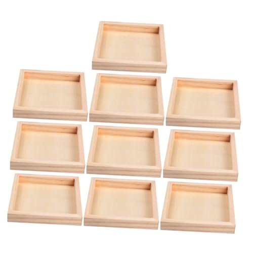 Beaupretty 10 Stück Unbehandeltes Holztablett Puzzle Organizer Stabiler Holzspielzeug aufbewahrung für Bauklötze Vielseitiges Sortier Aufbewahrungstablett Beaupretty 10 Stück Unbehandeltes Holztablett Puzzle Organizer Stabiler Holzspielzeug aufbewahrung für Bauklötze Vielseitiges Sortier Aufbewahrungstablett von Beaupretty
